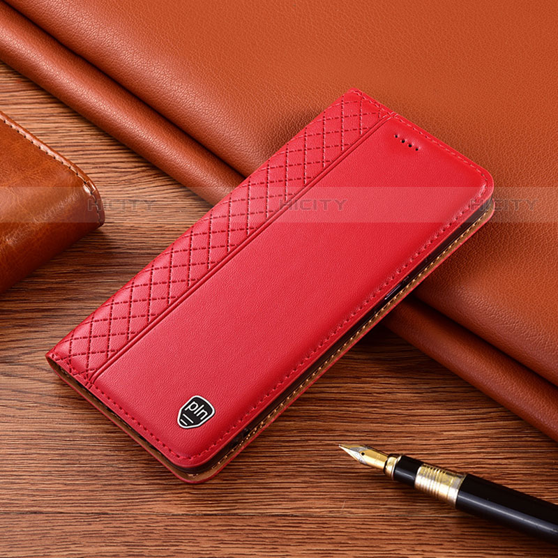 Handytasche Stand Schutzhülle Flip Leder Hülle H07P für Motorola Moto Edge 20 Pro 5G Rot