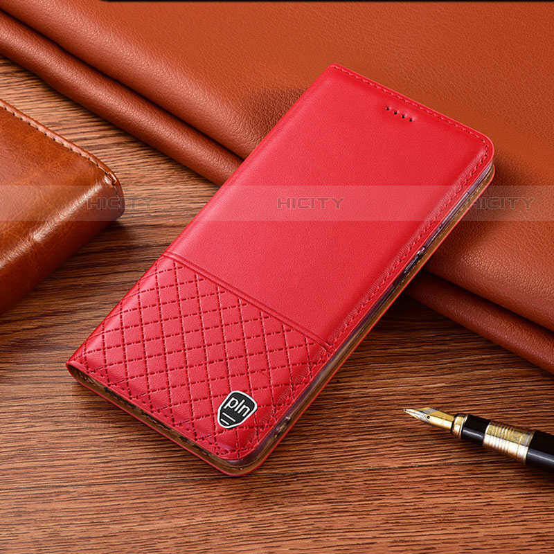 Handytasche Stand Schutzhülle Flip Leder Hülle H07P für Motorola Moto G60 Rot