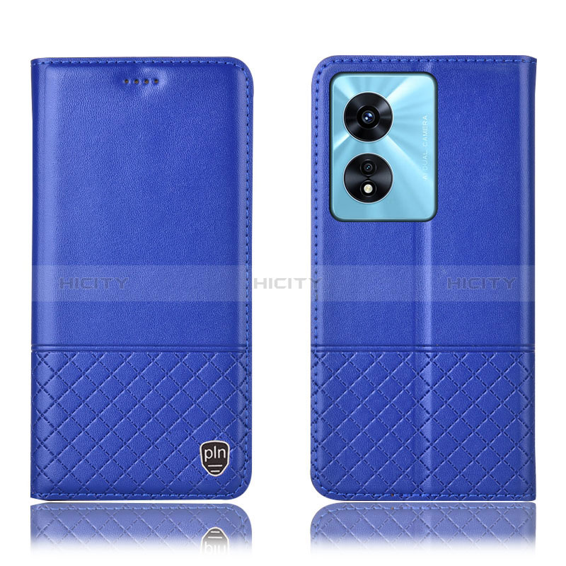 Handytasche Stand Schutzhülle Flip Leder Hülle H07P für Oppo A1 Pro 5G Blau Plus