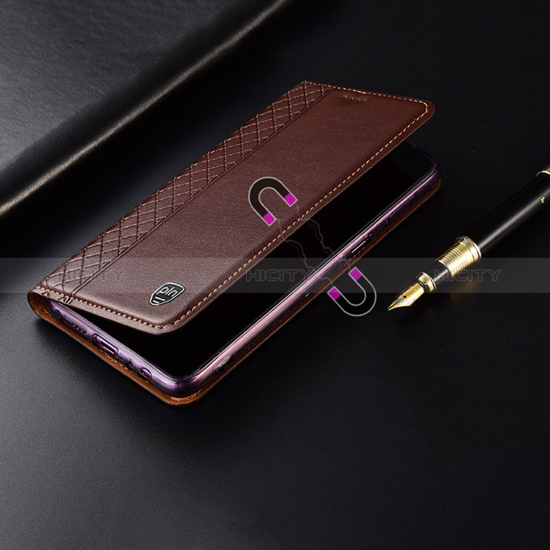 Handytasche Stand Schutzhülle Flip Leder Hülle H07P für Oppo A16 groß