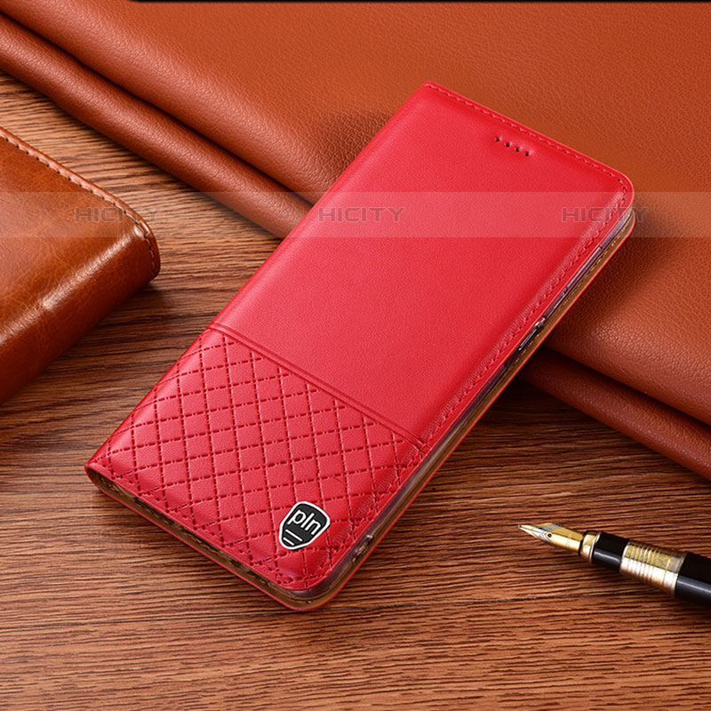 Handytasche Stand Schutzhülle Flip Leder Hülle H07P für Oppo Reno6 Z 5G Rot