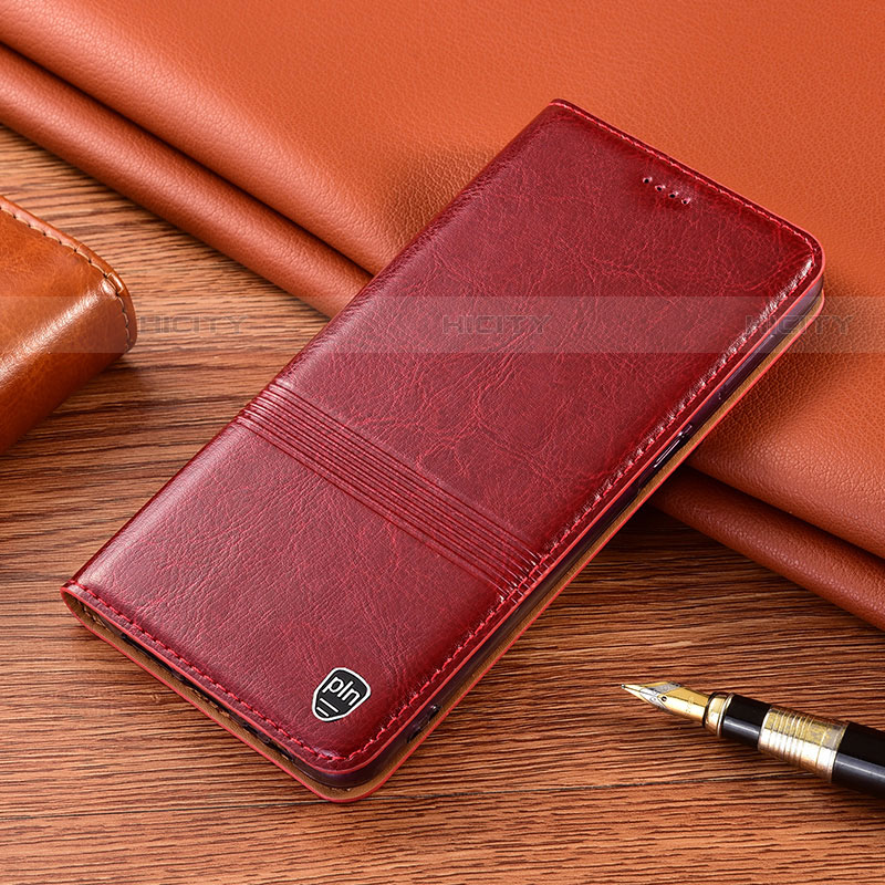 Handytasche Stand Schutzhülle Flip Leder Hülle H07P für Samsung Galaxy S21 5G Rot