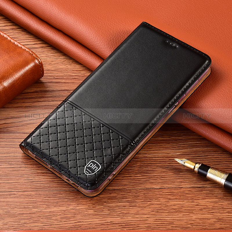 Handytasche Stand Schutzhülle Flip Leder Hülle H07P für Xiaomi Redmi 10 Prime Plus 5G Schwarz Plus