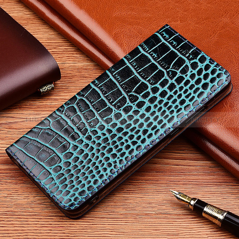 Handytasche Stand Schutzhülle Flip Leder Hülle H08P für Asus Zenfone 9 Blau