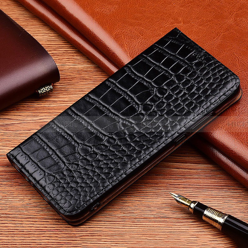 Handytasche Stand Schutzhülle Flip Leder Hülle H08P für Samsung Galaxy A13 4G Schwarz Plus