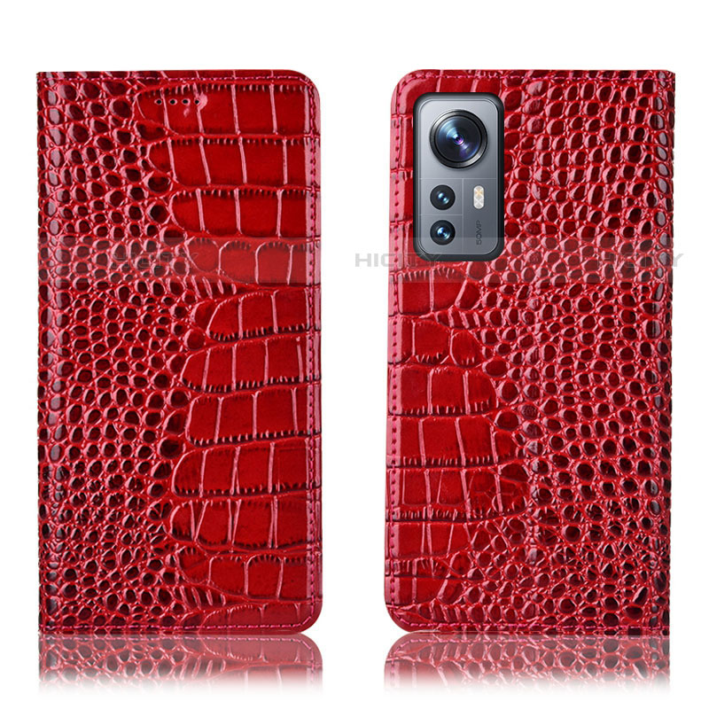 Handytasche Stand Schutzhülle Flip Leder Hülle H08P für Xiaomi Mi 12 Pro 5G Rot