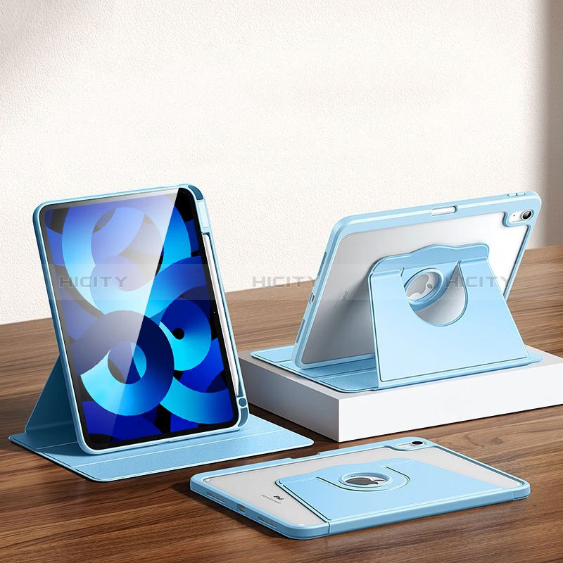 Handytasche Stand Schutzhülle Flip Leder Hülle H09 für Apple iPad 10.9 (2022) Blau