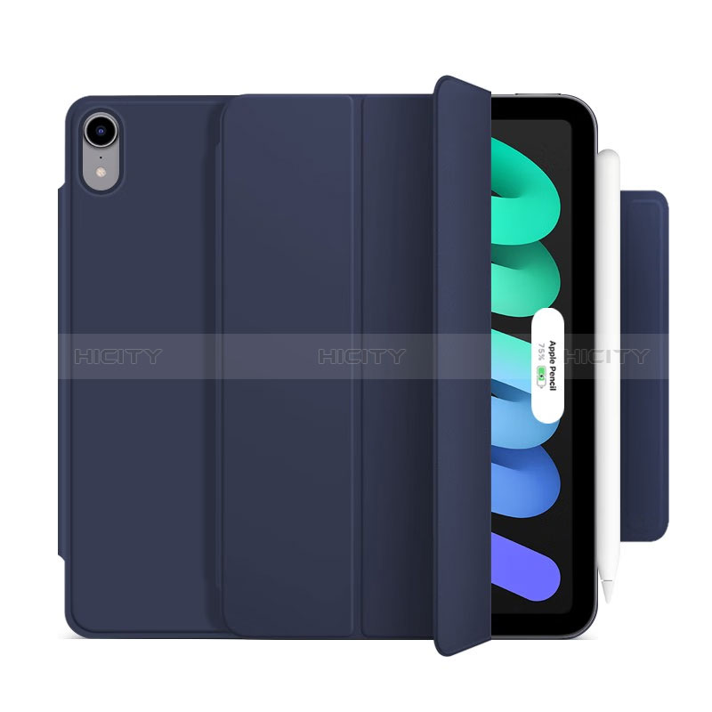 Handytasche Stand Schutzhülle Flip Leder Hülle H09 für Apple iPad Mini 6 Blau