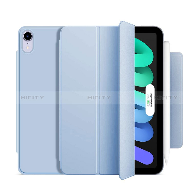 Handytasche Stand Schutzhülle Flip Leder Hülle H09 für Apple iPad Mini 6 Hellblau