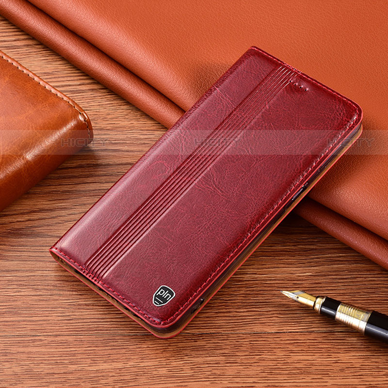 Handytasche Stand Schutzhülle Flip Leder Hülle H09P für Motorola Moto G30 Rot