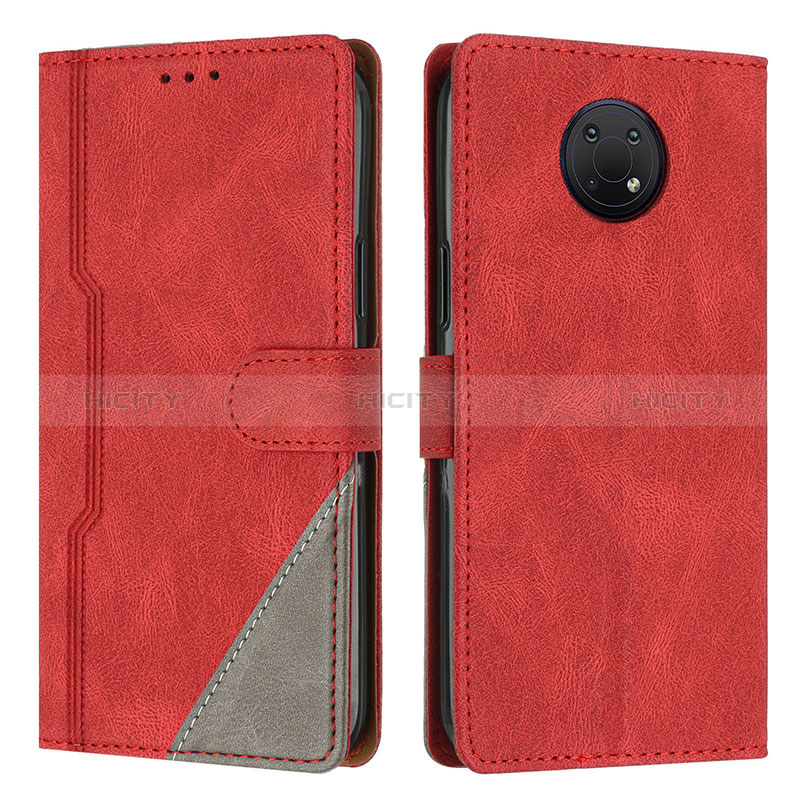 Handytasche Stand Schutzhülle Flip Leder Hülle H09X für Nokia G10 Rot Plus