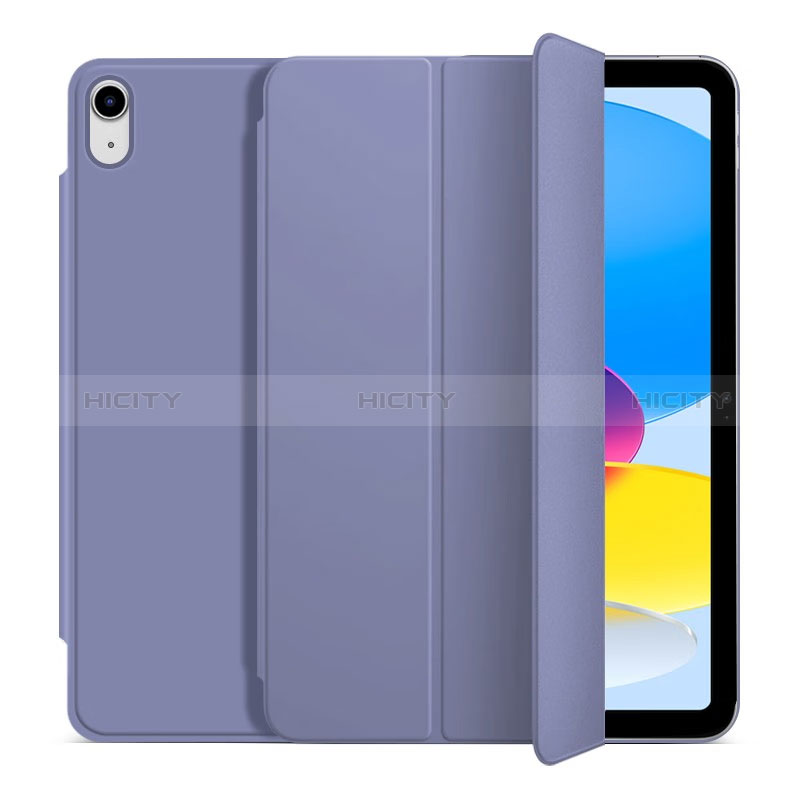 Handytasche Stand Schutzhülle Flip Leder Hülle H10 für Apple iPad 10.9 (2022) Lavendel Grau