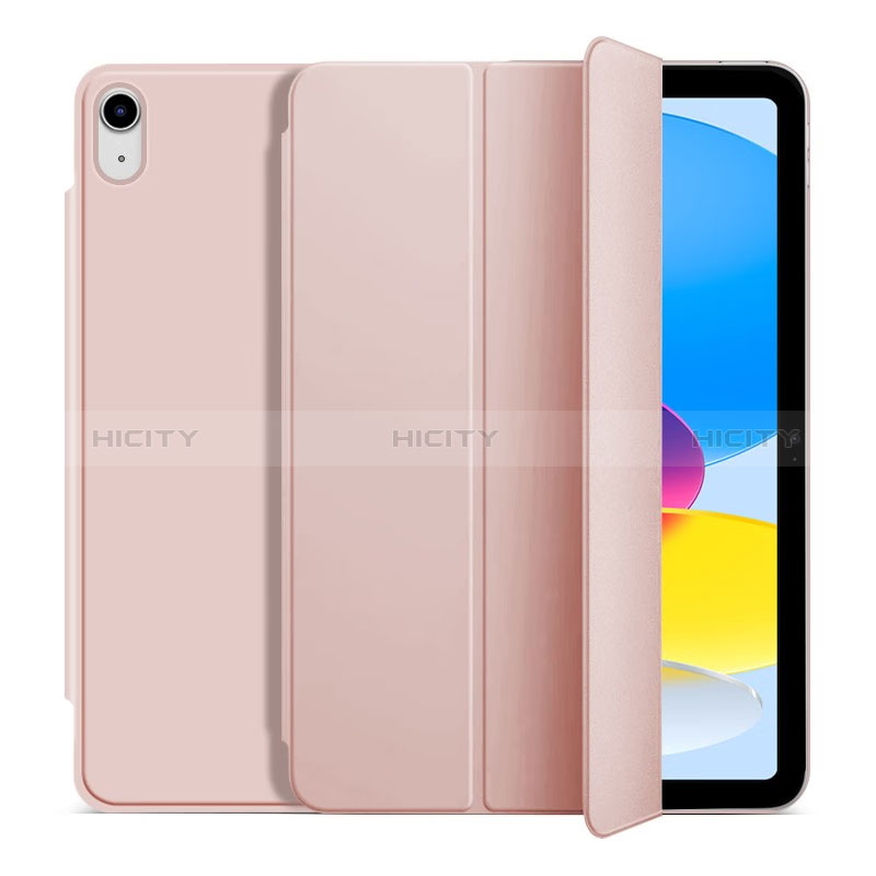 Handytasche Stand Schutzhülle Flip Leder Hülle H10 für Apple iPad 10.9 (2022) Rosegold