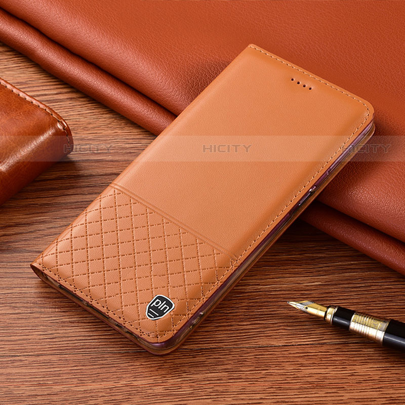 Handytasche Stand Schutzhülle Flip Leder Hülle H10P für Motorola Moto Edge S 5G Orange Plus