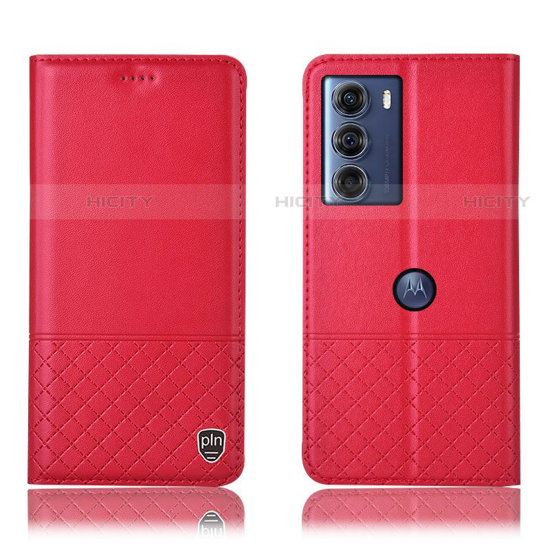 Handytasche Stand Schutzhülle Flip Leder Hülle H10P für Motorola Moto Edge S30 5G Rot