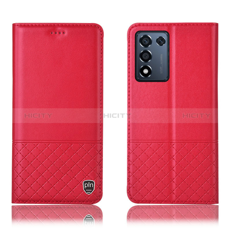 Handytasche Stand Schutzhülle Flip Leder Hülle H10P für Realme 9 SE 5G Rot