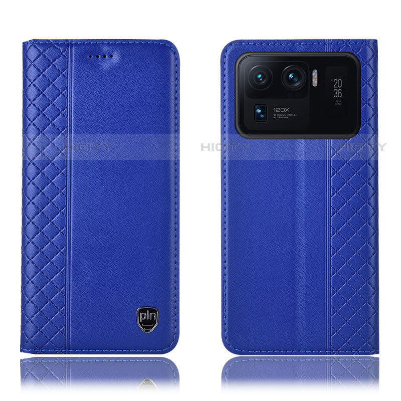 Handytasche Stand Schutzhülle Flip Leder Hülle H10P für Xiaomi Mi 11 Ultra 5G Blau