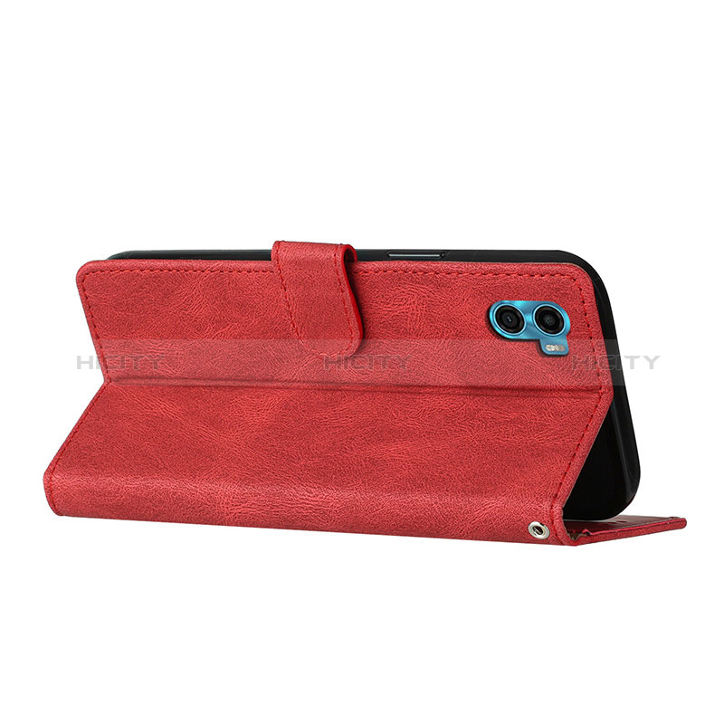 Handytasche Stand Schutzhülle Flip Leder Hülle H10X für Motorola Moto E22S groß