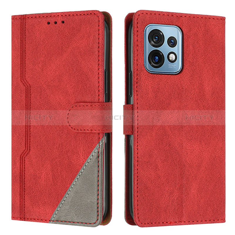 Handytasche Stand Schutzhülle Flip Leder Hülle H10X für Motorola Moto Edge 40 Pro 5G Rot Plus