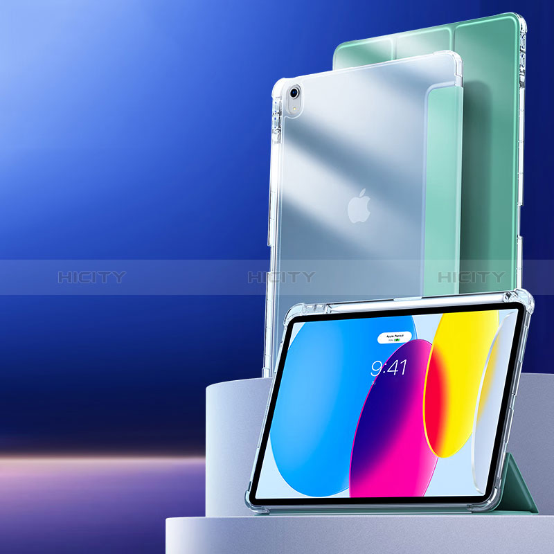 Handytasche Stand Schutzhülle Flip Leder Hülle H11 für Apple iPad 10.9 (2022) Minzgrün