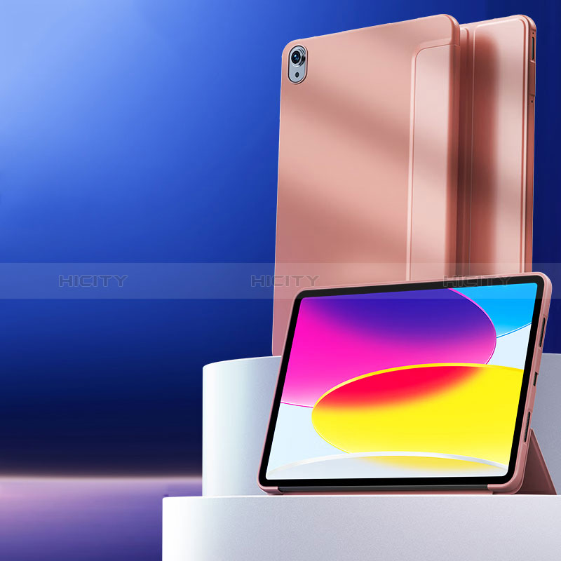 Handytasche Stand Schutzhülle Flip Leder Hülle H11 für Apple iPad 10.9 (2022) Rosegold