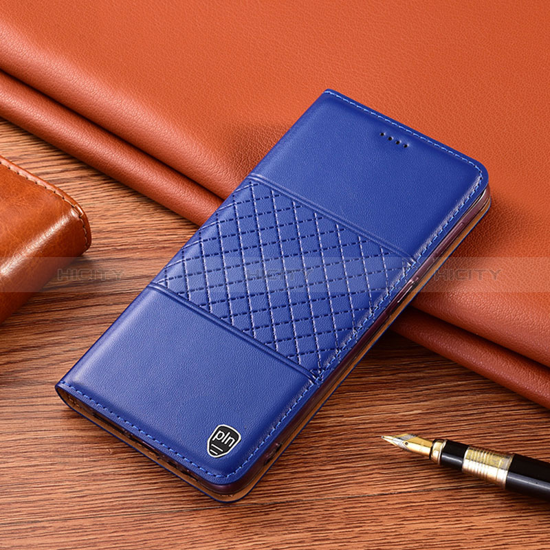 Handytasche Stand Schutzhülle Flip Leder Hülle H11P für Xiaomi Redmi 9C Blau