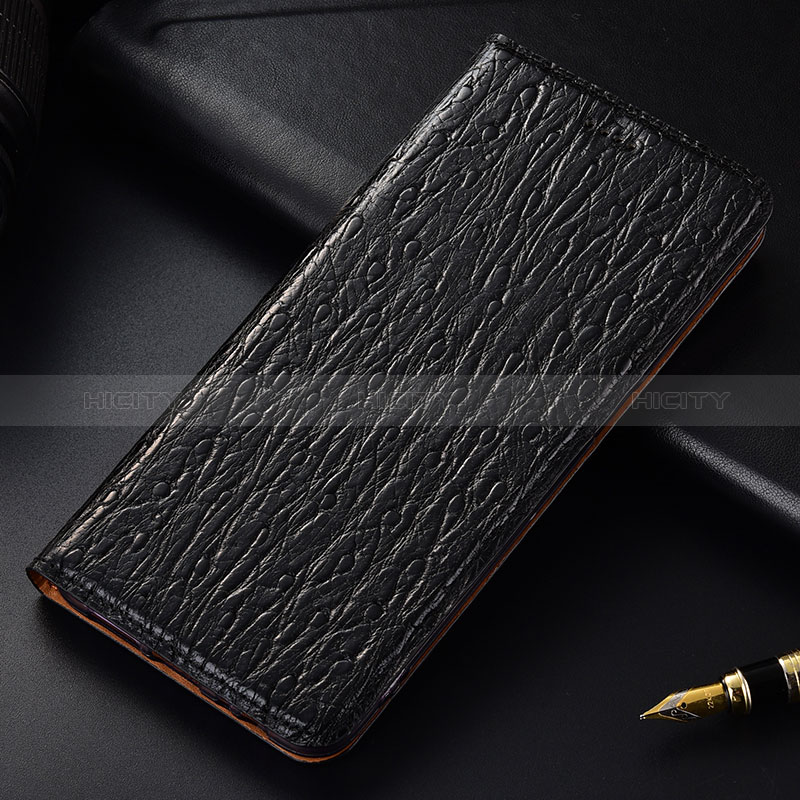 Handytasche Stand Schutzhülle Flip Leder Hülle H15P für Samsung Galaxy A01 Core Schwarz