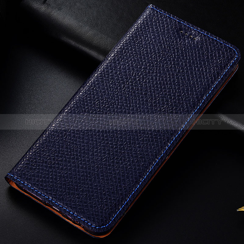 Handytasche Stand Schutzhülle Flip Leder Hülle H15P für Samsung Galaxy A11 Blau