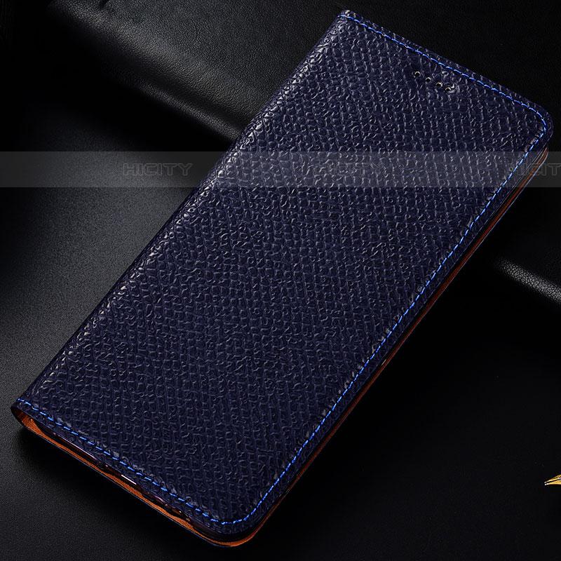 Handytasche Stand Schutzhülle Flip Leder Hülle H15P für Samsung Galaxy F52 5G Blau Plus