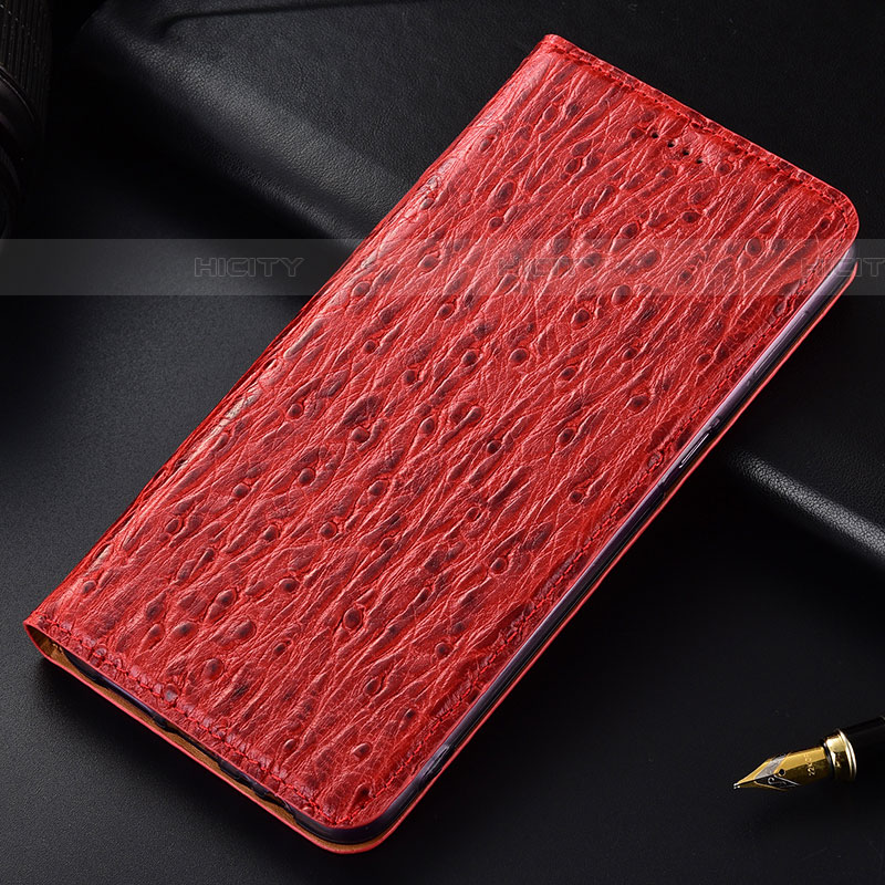 Handytasche Stand Schutzhülle Flip Leder Hülle H15P für Samsung Galaxy F62 5G Rot