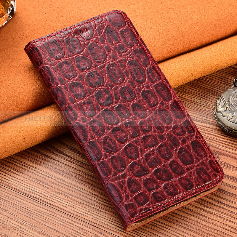 Handytasche Stand Schutzhülle Flip Leder Hülle H16P für Huawei Mate 60 Rot