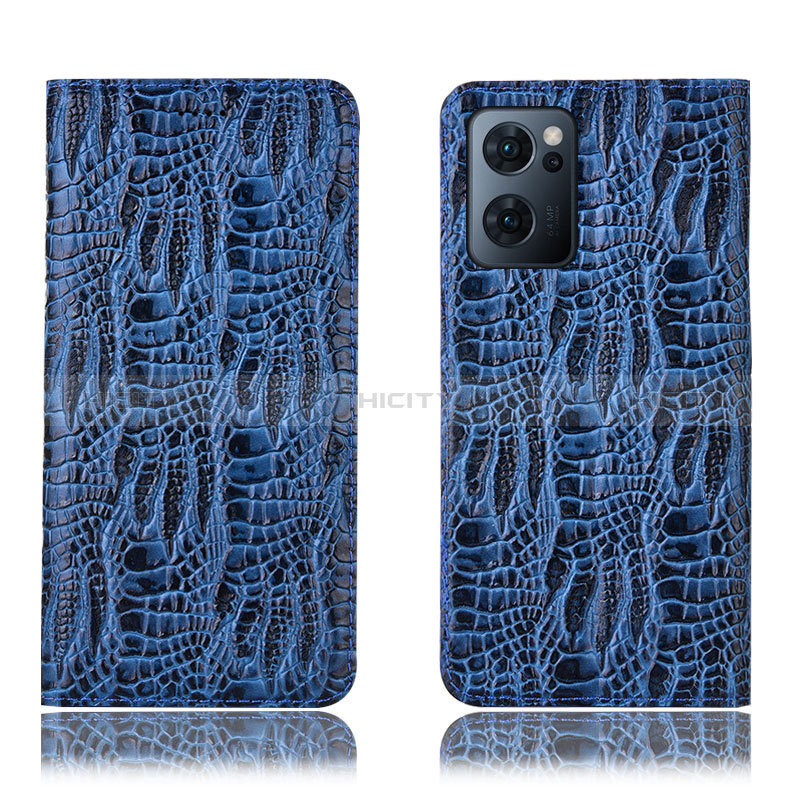 Handytasche Stand Schutzhülle Flip Leder Hülle H17P für OnePlus Nord CE 2 5G Blau