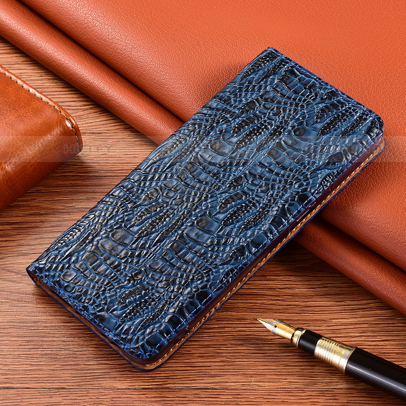 Handytasche Stand Schutzhülle Flip Leder Hülle H17P für Samsung Galaxy S22 5G Blau Plus