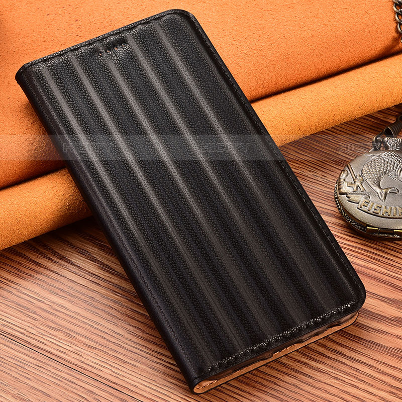 Handytasche Stand Schutzhülle Flip Leder Hülle H18P für Motorola Moto Edge 20 Lite 5G Schwarz Plus