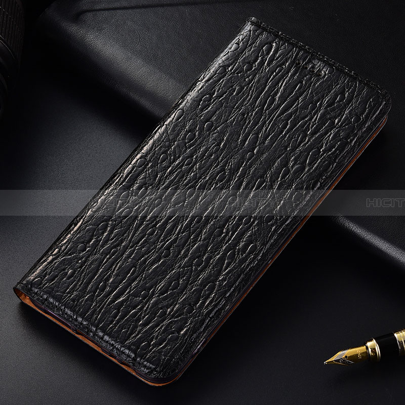 Handytasche Stand Schutzhülle Flip Leder Hülle H18P für Samsung Galaxy A32 4G Schwarz Plus