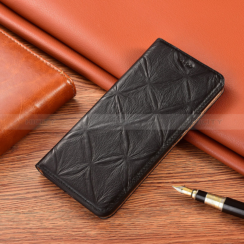 Handytasche Stand Schutzhülle Flip Leder Hülle H19P für Xiaomi Mi 10i 5G Schwarz