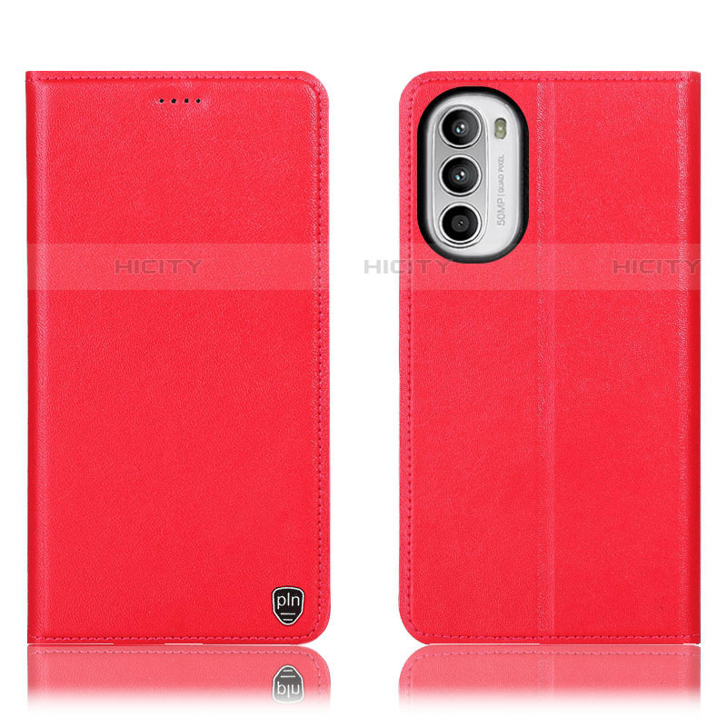 Handytasche Stand Schutzhülle Flip Leder Hülle H21P für Motorola Moto Edge (2022) 5G Rot