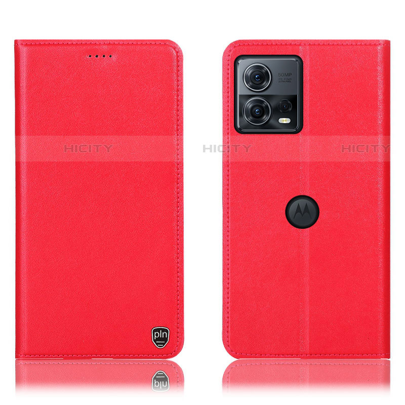 Handytasche Stand Schutzhülle Flip Leder Hülle H21P für Motorola Moto S30 Pro 5G Rot Plus