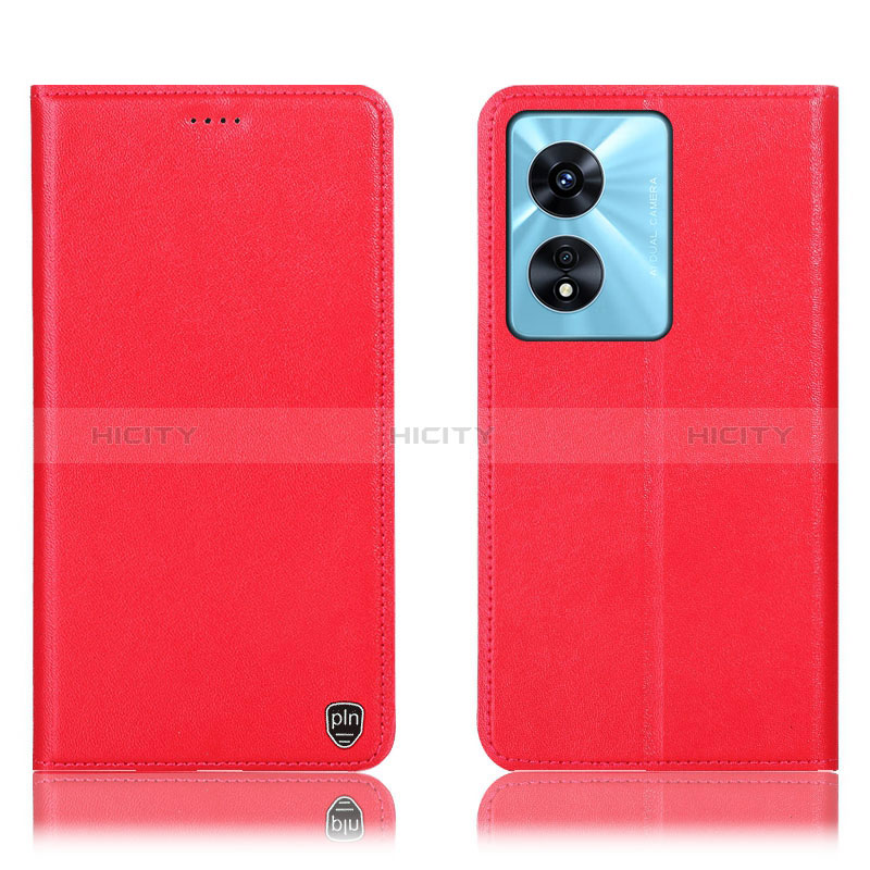 Handytasche Stand Schutzhülle Flip Leder Hülle H21P für Oppo A1 Pro 5G Rot Plus