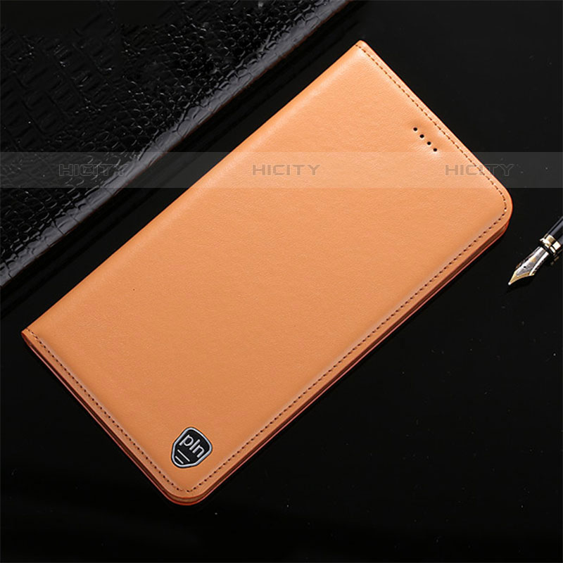 Handytasche Stand Schutzhülle Flip Leder Hülle H21P für Oppo A33 Orange Plus