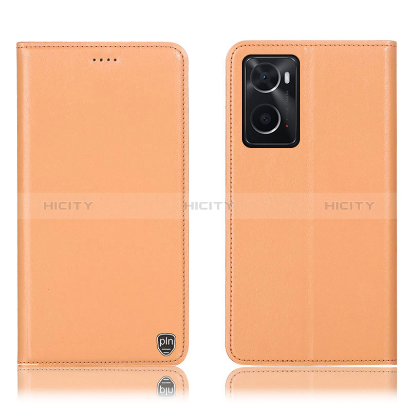 Handytasche Stand Schutzhülle Flip Leder Hülle H21P für Oppo A36 Orange Plus