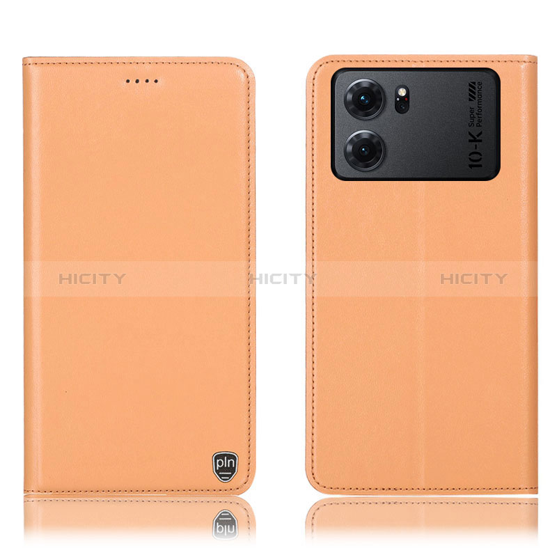 Handytasche Stand Schutzhülle Flip Leder Hülle H21P für Oppo K10 5G Orange Plus