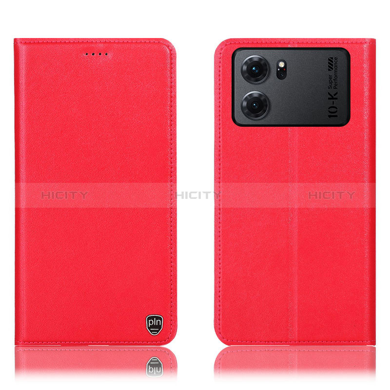 Handytasche Stand Schutzhülle Flip Leder Hülle H21P für Oppo K10 5G Rot Plus