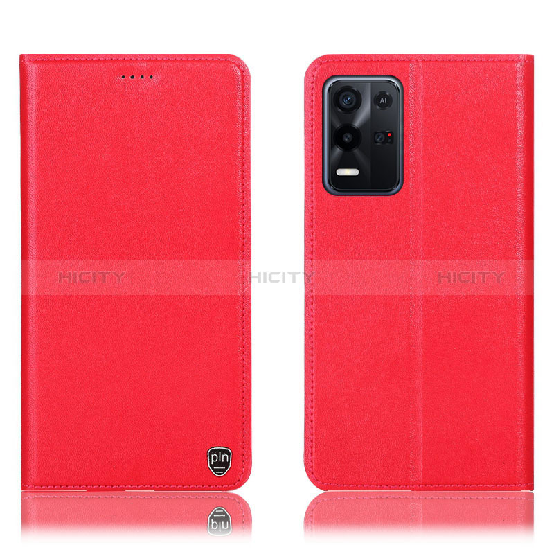 Handytasche Stand Schutzhülle Flip Leder Hülle H21P für Oppo K9X 5G Rot Plus