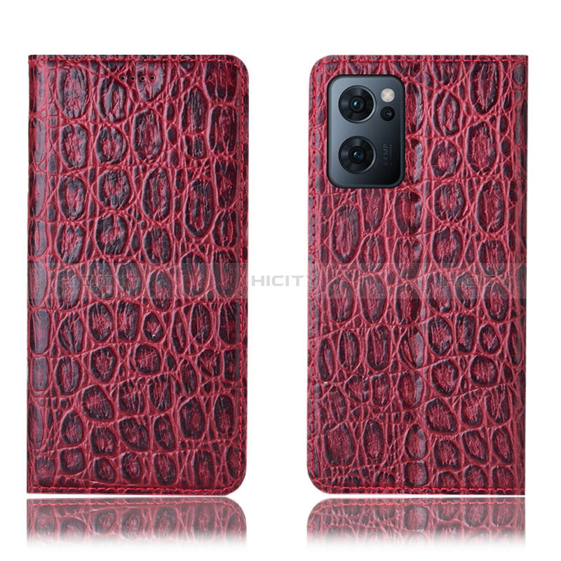 Handytasche Stand Schutzhülle Flip Leder Hülle H22P für OnePlus Nord CE 2 5G Rot Plus