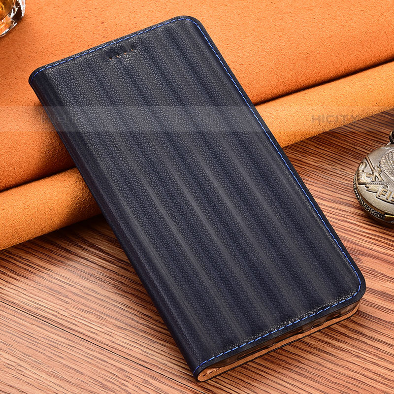 Handytasche Stand Schutzhülle Flip Leder Hülle H23P für Oppo A11s Blau