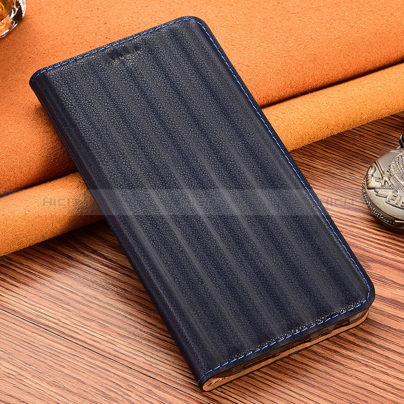 Handytasche Stand Schutzhülle Flip Leder Hülle H23P für Samsung Galaxy A71 5G Blau