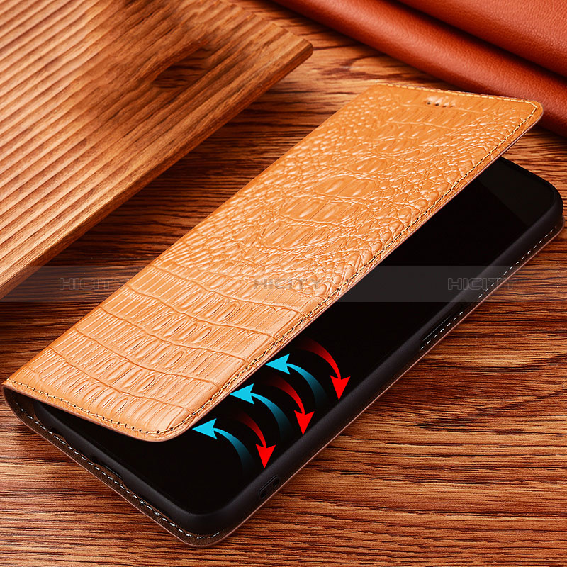 Handytasche Stand Schutzhülle Flip Leder Hülle H24P für Oppo A2 Pro 5G