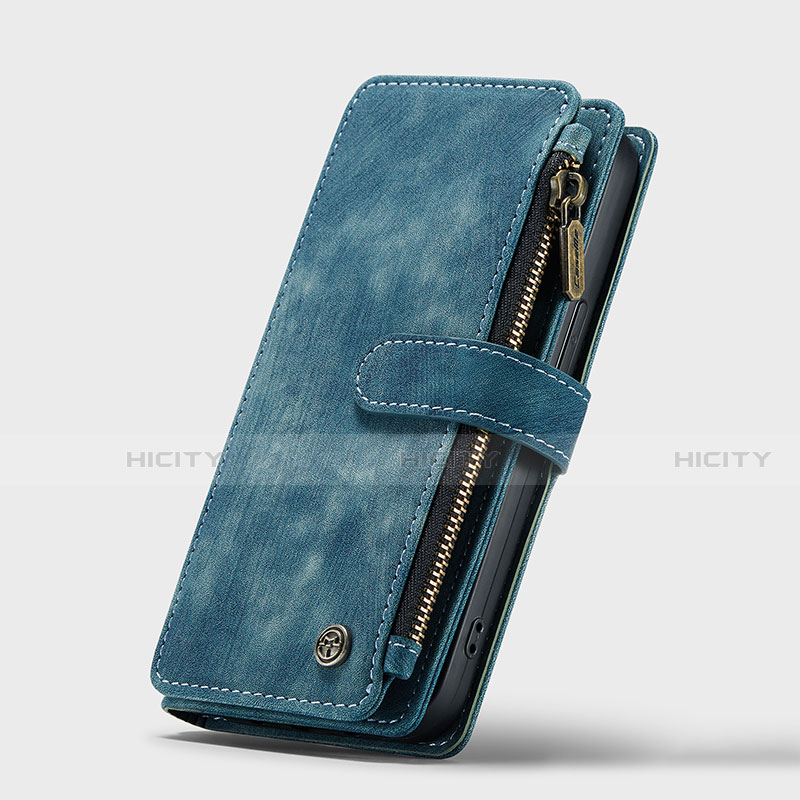 Handytasche Stand Schutzhülle Flip Leder Hülle H28 für Apple iPhone 13 Pro Blau