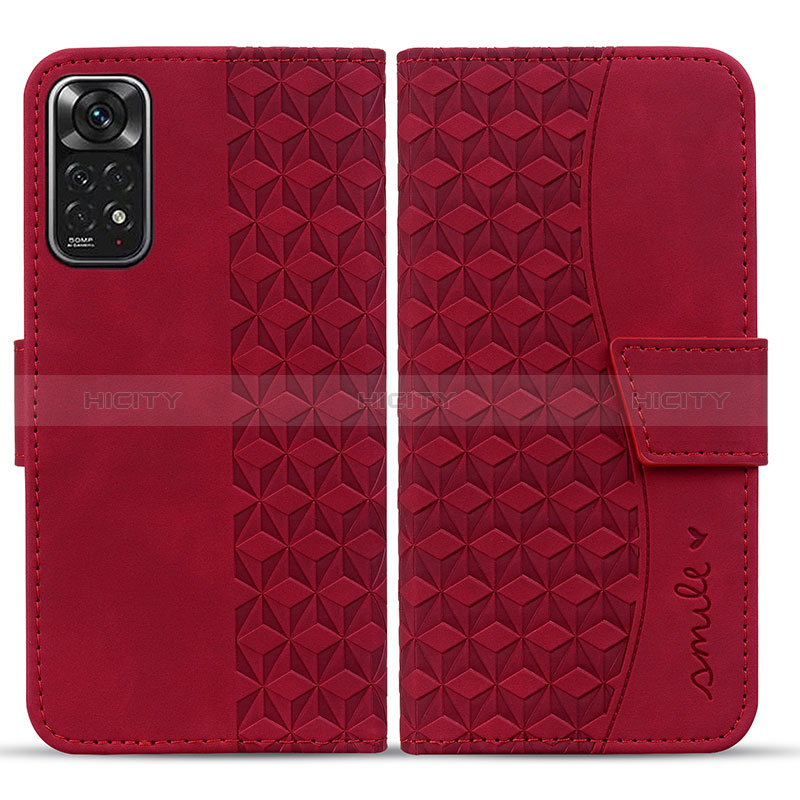 Handytasche Stand Schutzhülle Flip Leder Hülle HF1 für Xiaomi Redmi Note 11 4G (2022) Rot